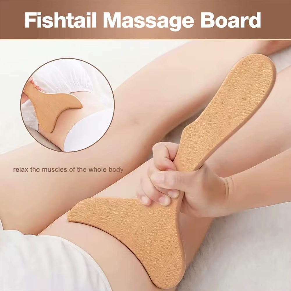 Ultimate Wood Therapy Massage Tools Set for Body Sculpting & Lymphatic Drainage - Anti-Cellulite Maderoterapia Kit