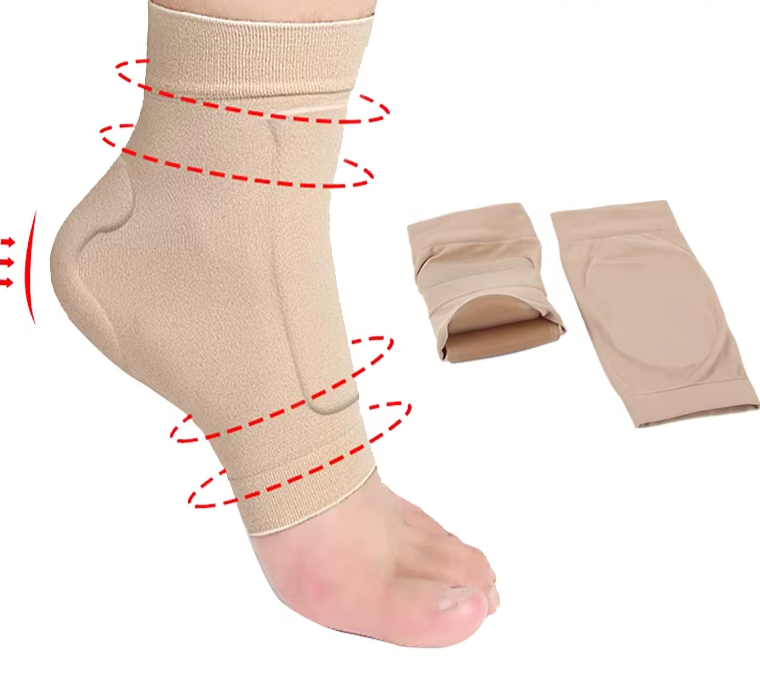 Ankle and Malleolar Gel Sleeve Protection Socks for Figure Skating, Hockey,Roller, Ski, Hiking or Riding Boots