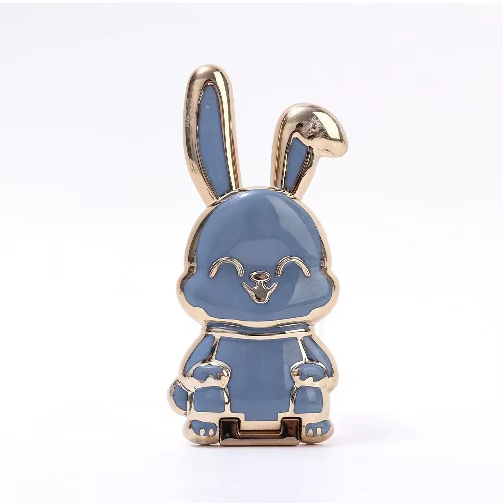 Cute Bunny Finger Ring Phone Holder!  Cute Rabbit Phone Stand Foldable Buckle Support Frame