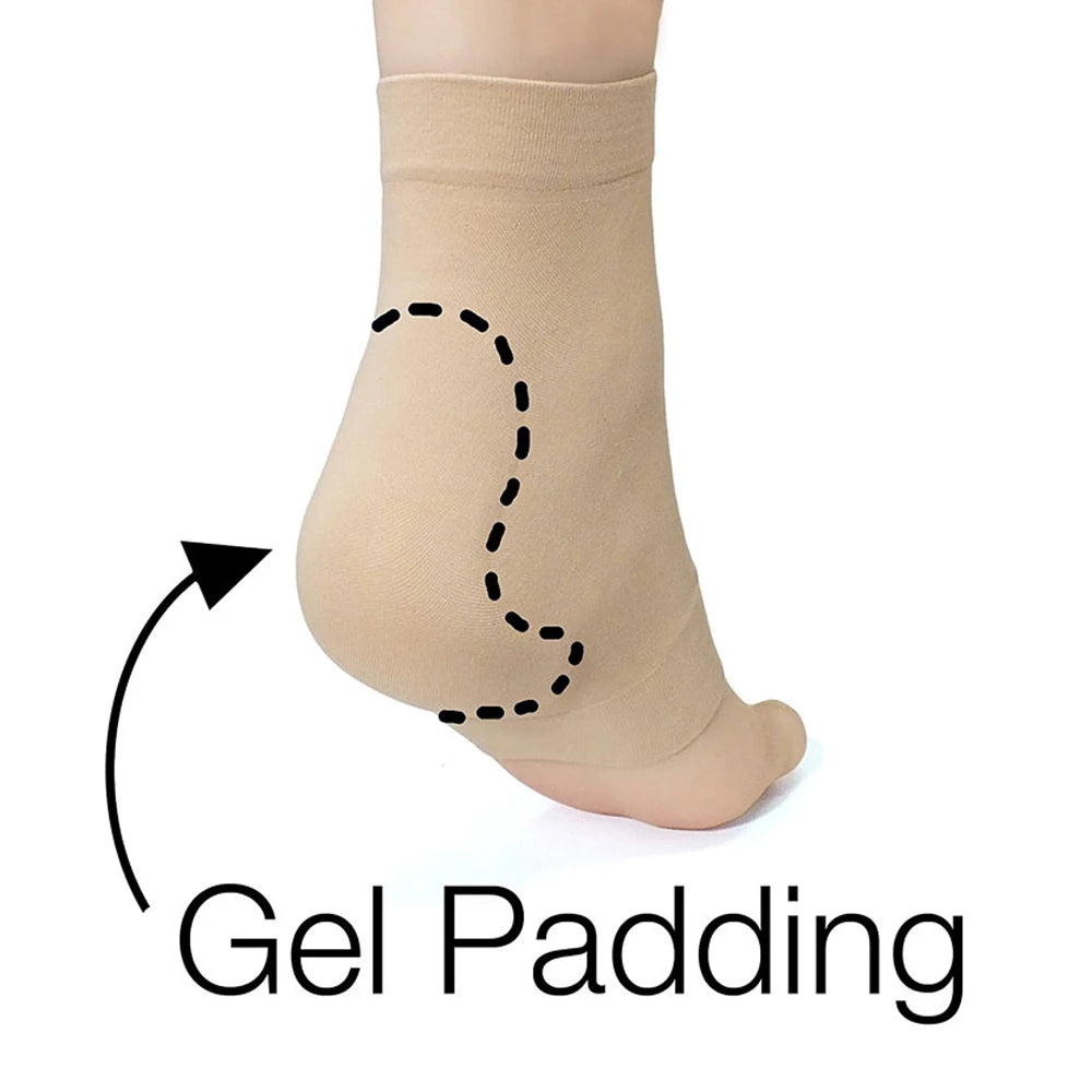 Ankle and Malleolar Gel Sleeve Protection Socks for Figure Skating, Hockey,Roller, Ski, Hiking or Riding Boots