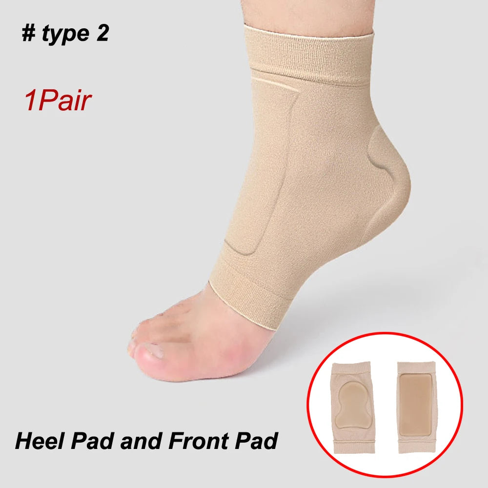 Ankle and Malleolar Gel Sleeve Protection Socks for Figure Skating, Hockey,Roller, Ski, Hiking or Riding Boots