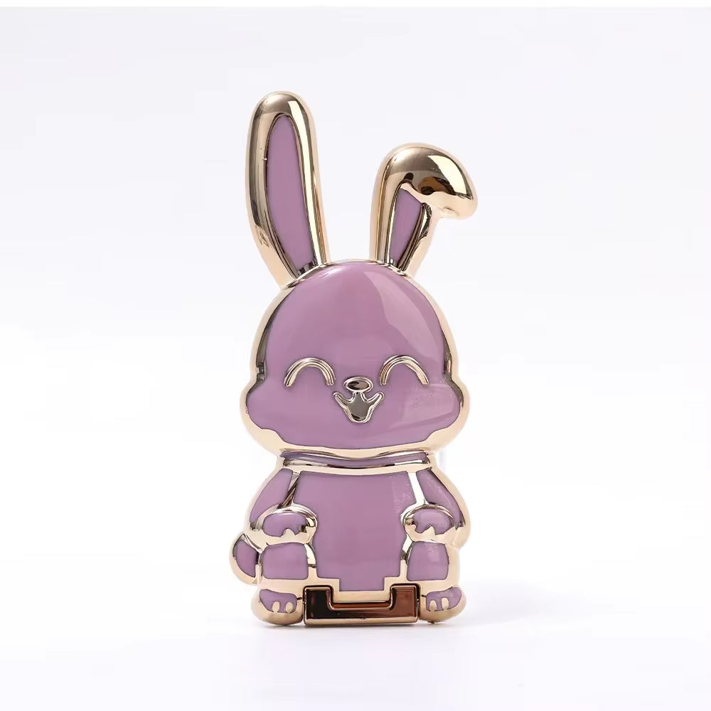 Cute Bunny Finger Ring Phone Holder!  Cute Rabbit Phone Stand Foldable Buckle Support Frame