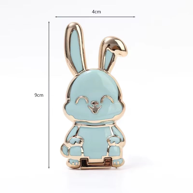 Cute Bunny Finger Ring Phone Holder!  Cute Rabbit Phone Stand Foldable Buckle Support Frame