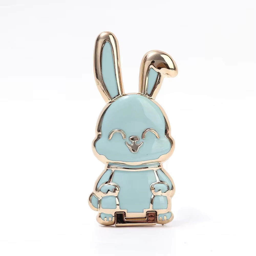 Cute Bunny Finger Ring Phone Holder!  Cute Rabbit Phone Stand Foldable Buckle Support Frame