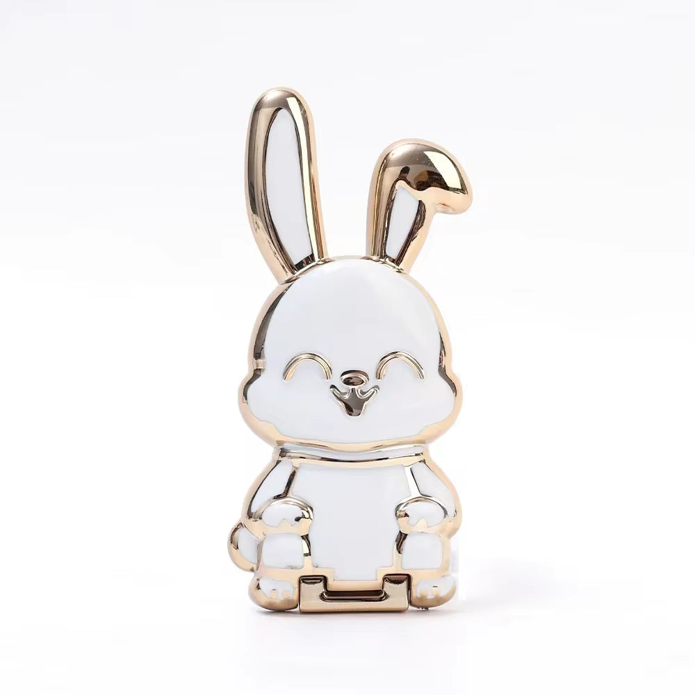 Cute Bunny Finger Ring Phone Holder!  Cute Rabbit Phone Stand Foldable Buckle Support Frame